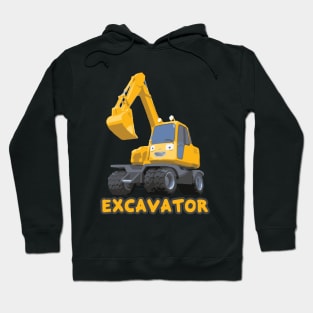 Tayo the heavy vehicles construction cartoon POCO I am an excavator Hoodie